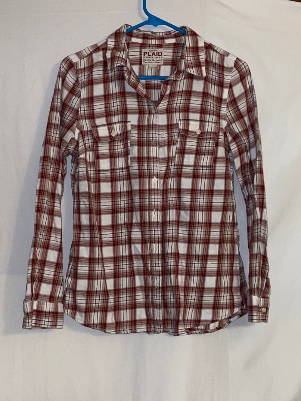 🌸 Gently Used TRIO Plaid Button Down Shirts Size S (Ladies) 🌸
